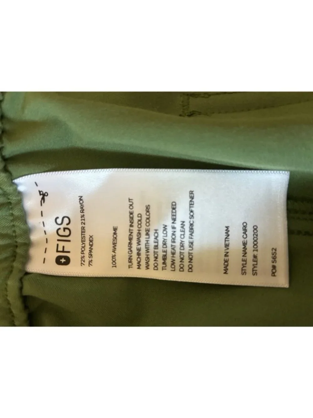 Figs Axim Cargo Scrub Pants In Olive Size MT 32” x 33”